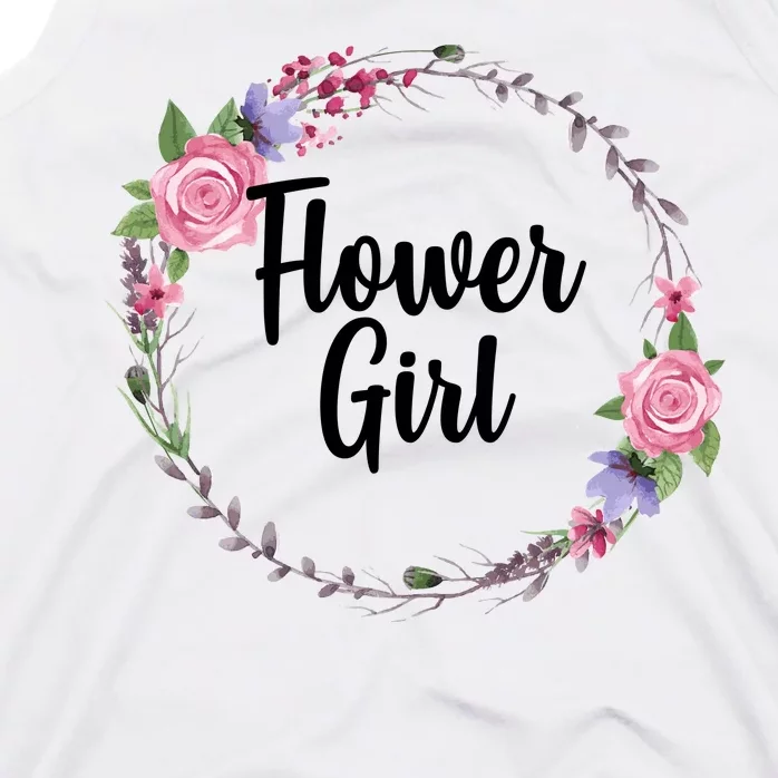 Cute Flower Girl Wedding Tank Top