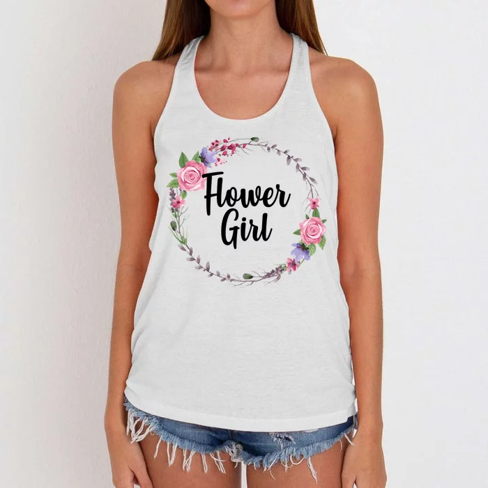 Cute Flower Girl Wedding Women's Knotted Racerback Tank