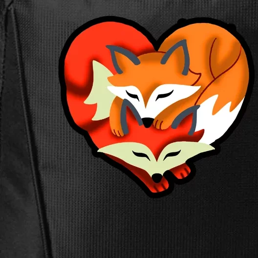 Cute Foxy Heart Fox Lover City Backpack