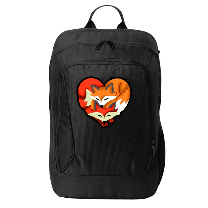 Cute Foxy Heart Fox Lover City Backpack