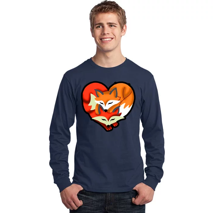 Cute Foxy Heart Fox Lover Tall Long Sleeve T-Shirt