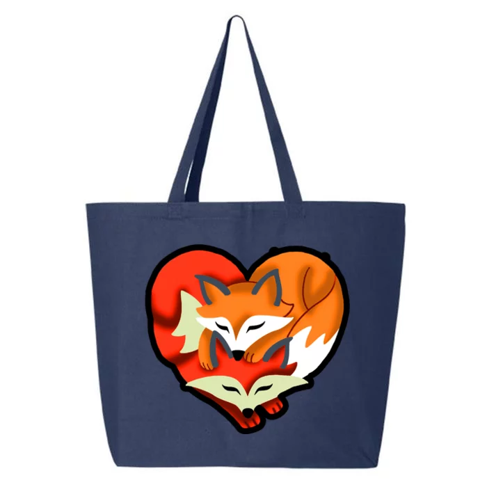 Cute Foxy Heart Fox Lover 25L Jumbo Tote