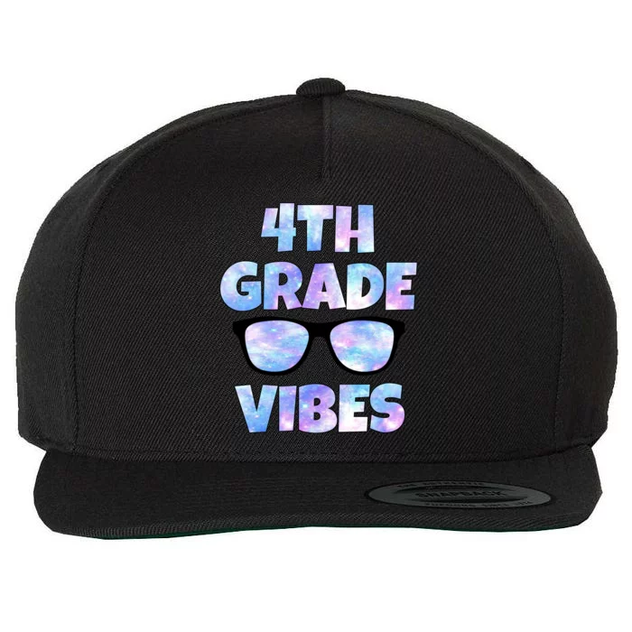 Cute Funny 4th Grade Vibes Cool Sunglasses Wool Snapback Cap