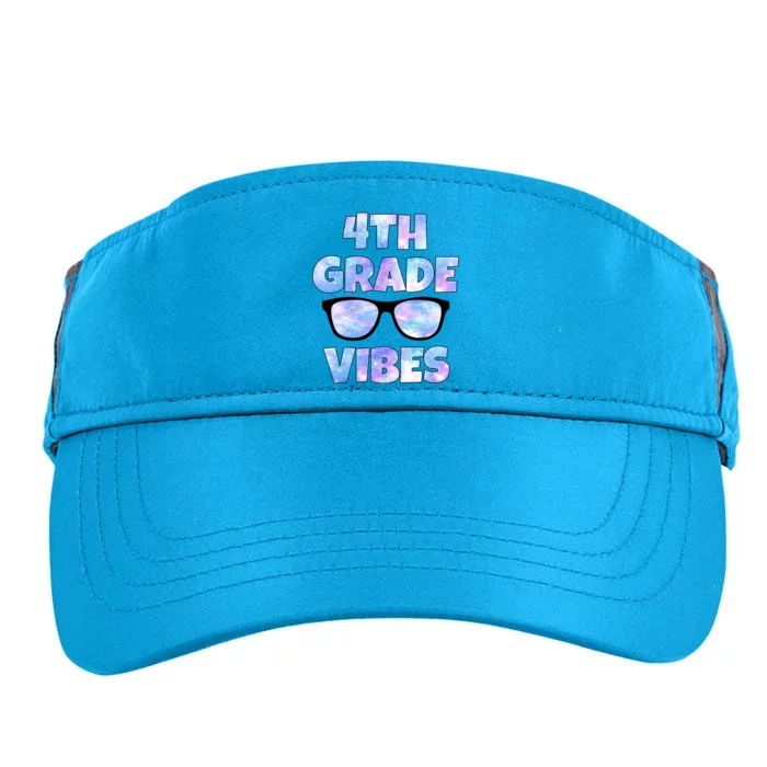 Cute Funny 4th Grade Vibes Cool Sunglasses Adult Drive Performance Visor