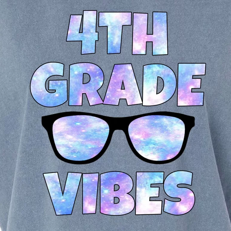 Cute Funny 4th Grade Vibes Cool Sunglasses Garment-Dyed Women's Muscle Tee