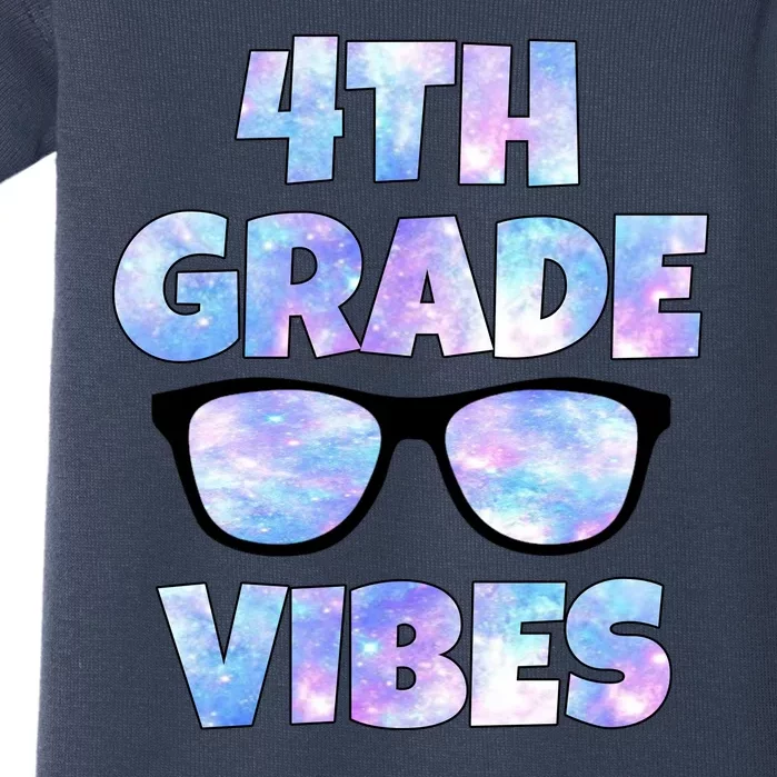 Cute Funny 4th Grade Vibes Cool Sunglasses Baby Bodysuit