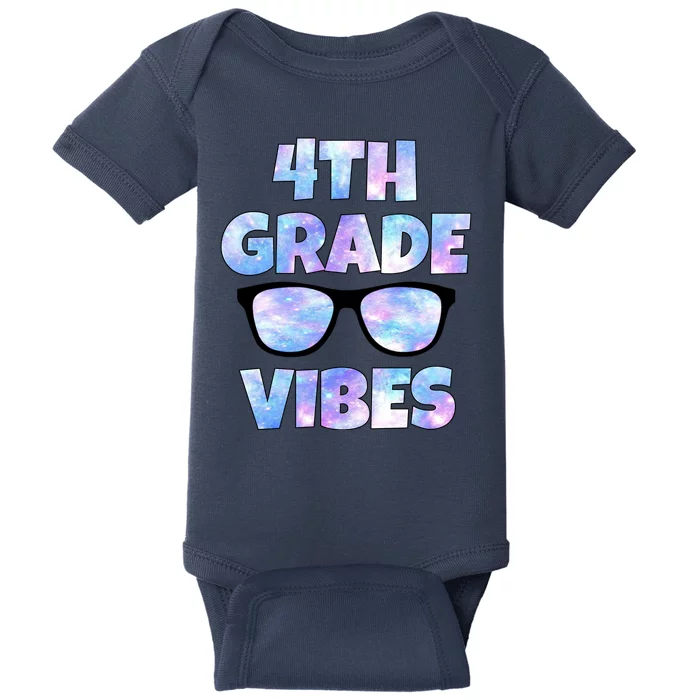 Cute Funny 4th Grade Vibes Cool Sunglasses Baby Bodysuit