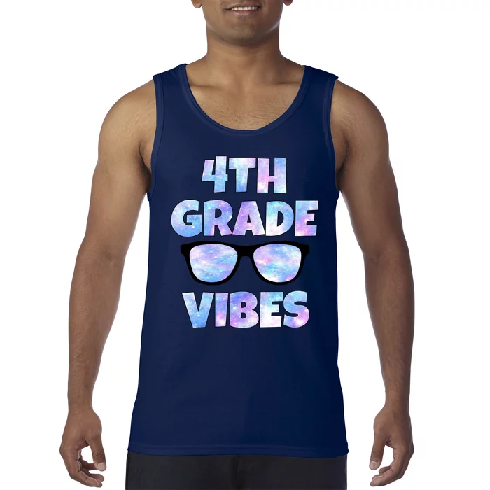 Cute Funny 4th Grade Vibes Cool Sunglasses Tank Top