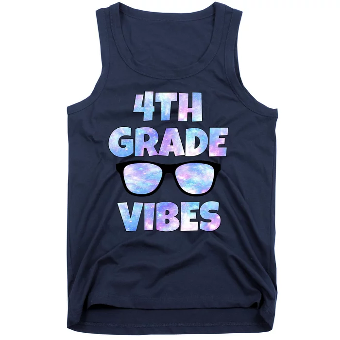 Cute Funny 4th Grade Vibes Cool Sunglasses Tank Top