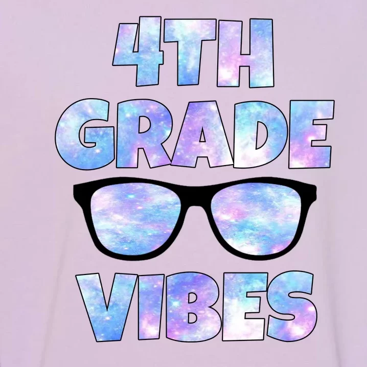 Cute Funny 4th Grade Vibes Cool Sunglasses Garment-Dyed Sweatshirt