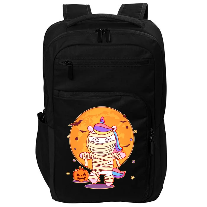 Cute Funny Halloween Unicorn Mummy Impact Tech Backpack