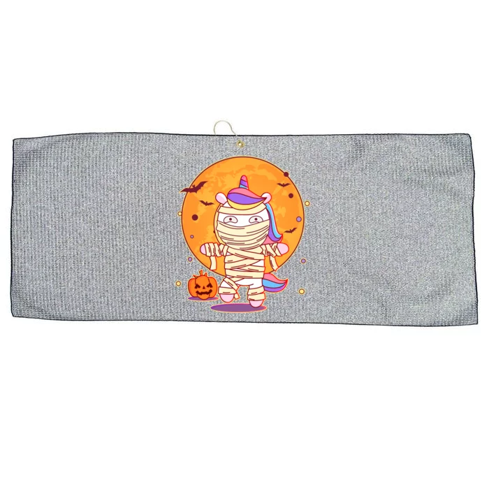 Cute Funny Halloween Unicorn Mummy Large Microfiber Waffle Golf Towel