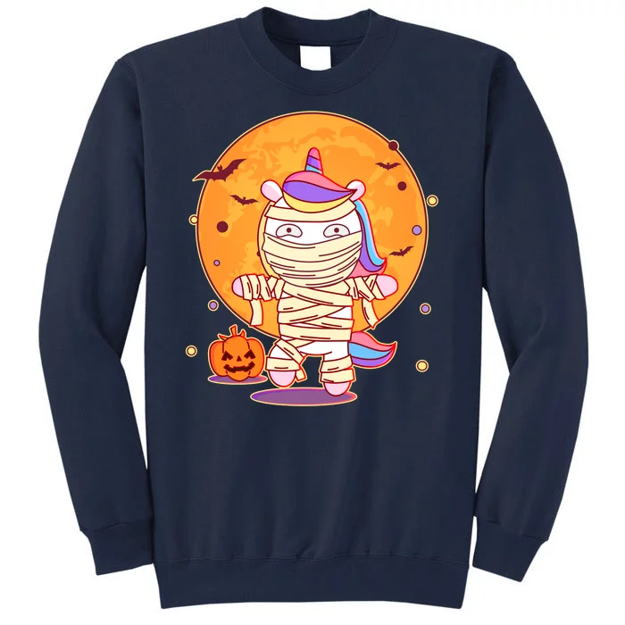 Cute Funny Halloween Unicorn Mummy Tall Sweatshirt