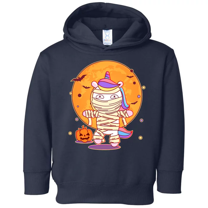 Cute Funny Halloween Unicorn Mummy Toddler Hoodie