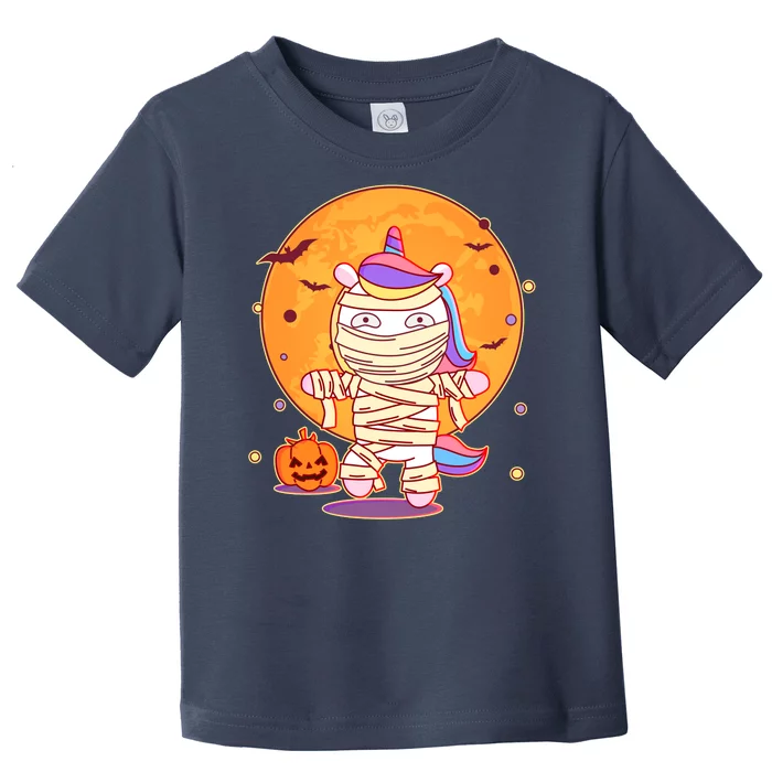 Cute Funny Halloween Unicorn Mummy Toddler T-Shirt