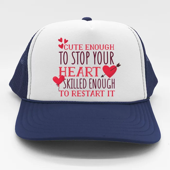 Cute Funny Nurse Meme Trucker Hat