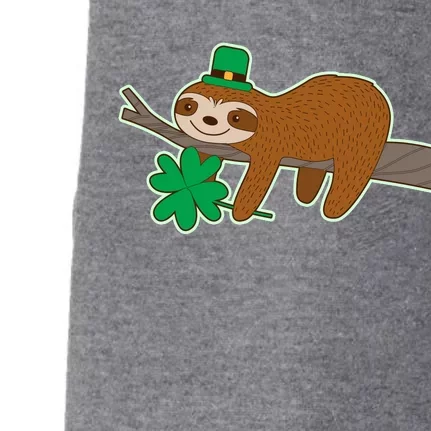 Cute Funny St Patrick's Day Sloth Doggie 3-End Fleece Hoodie