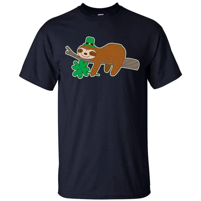 Cute Funny St Patrick's Day Sloth Tall T-Shirt