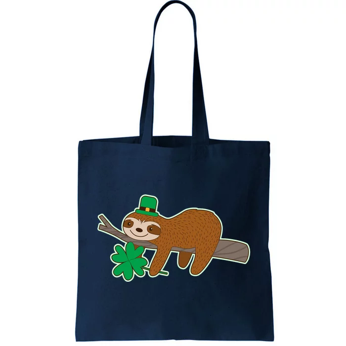 Cute Funny St Patrick's Day Sloth Tote Bag