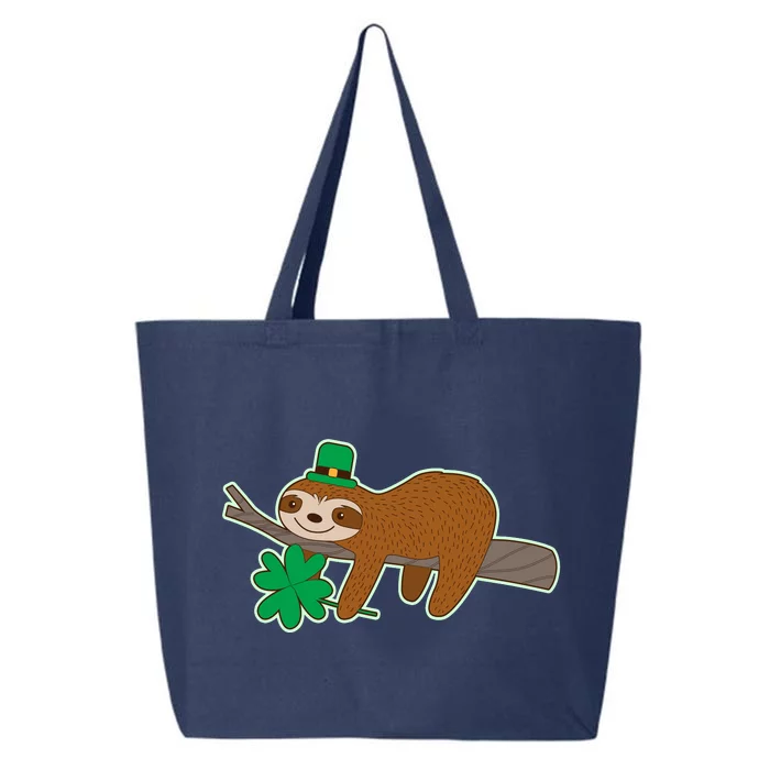 Cute Funny St Patrick's Day Sloth 25L Jumbo Tote