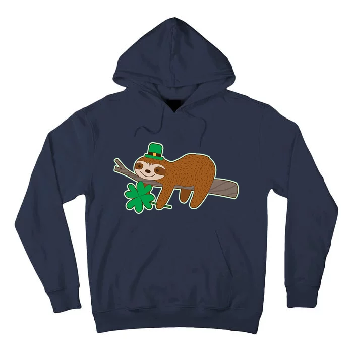 Cute Funny St Patrick's Day Sloth Tall Hoodie