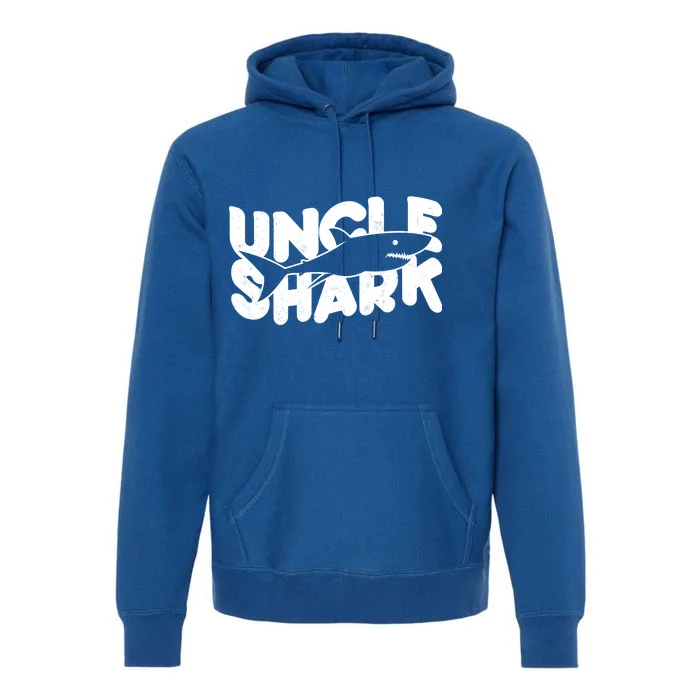 Cute Funny Uncle Shark Premium Hoodie