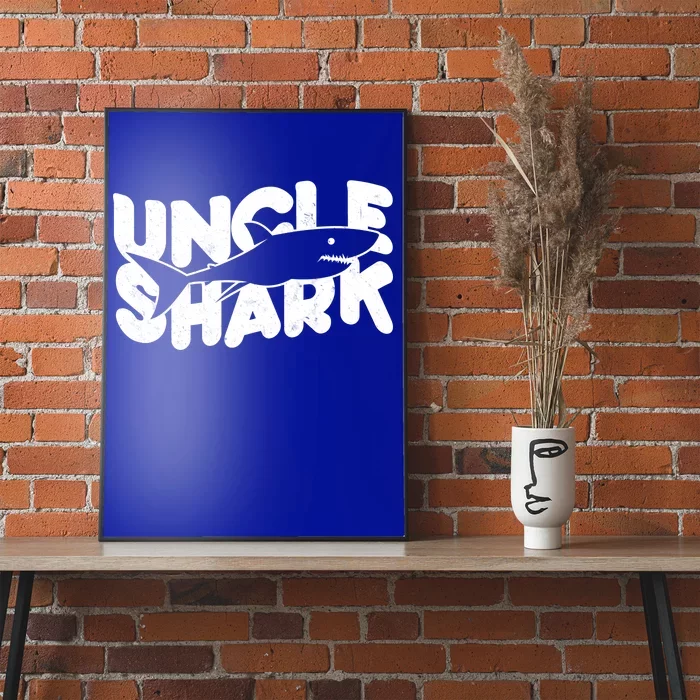 Cute Funny Uncle Shark Poster