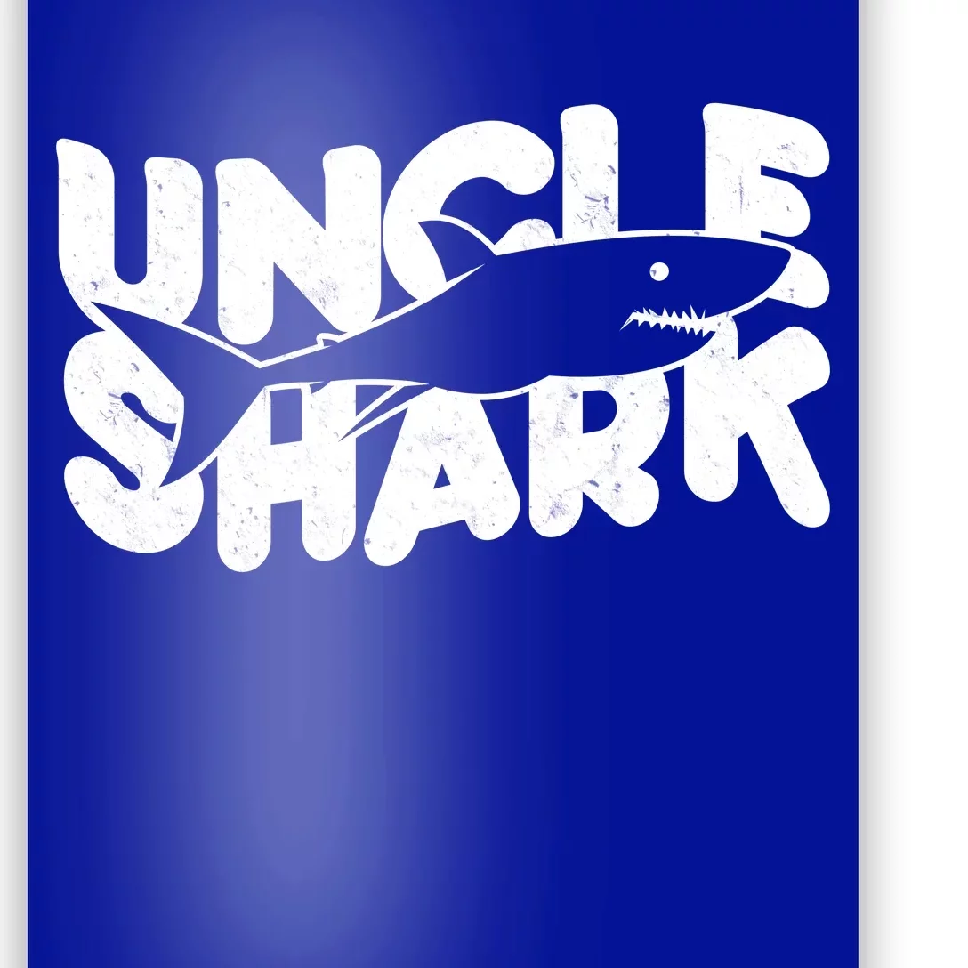 Cute Funny Uncle Shark Poster