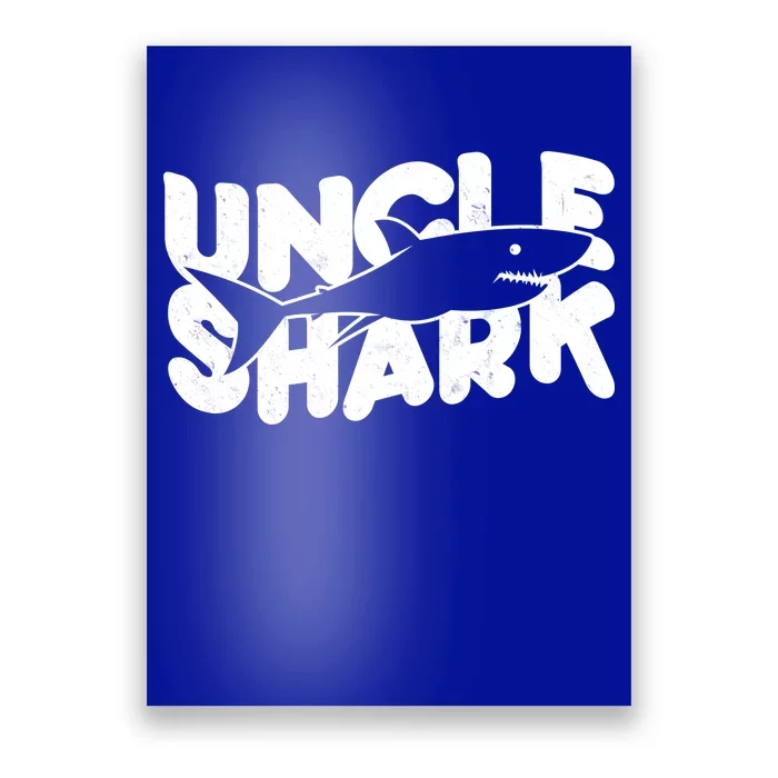 Cute Funny Uncle Shark Poster