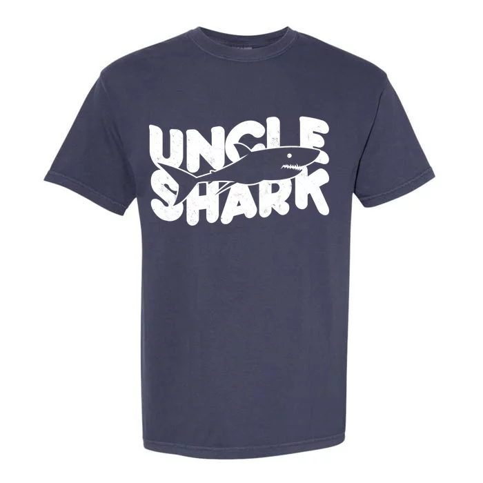 Cute Funny Uncle Shark Garment-Dyed Heavyweight T-Shirt