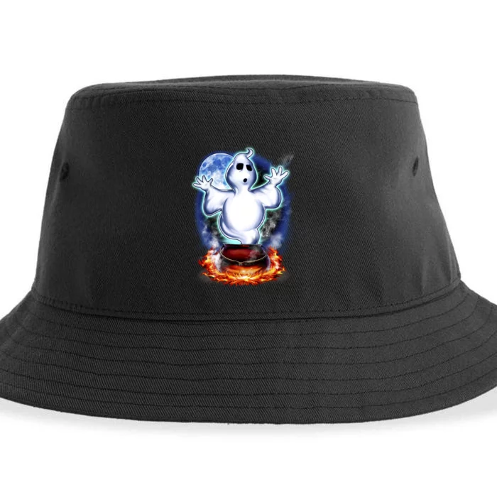 Cute Ghost Halloween Sustainable Bucket Hat