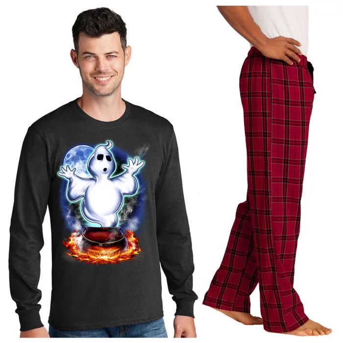 Cute Ghost Halloween Long Sleeve Pajama Set