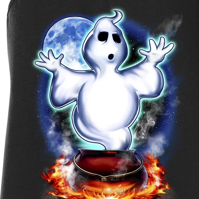 Cute Ghost Halloween Women's Racerback Tank