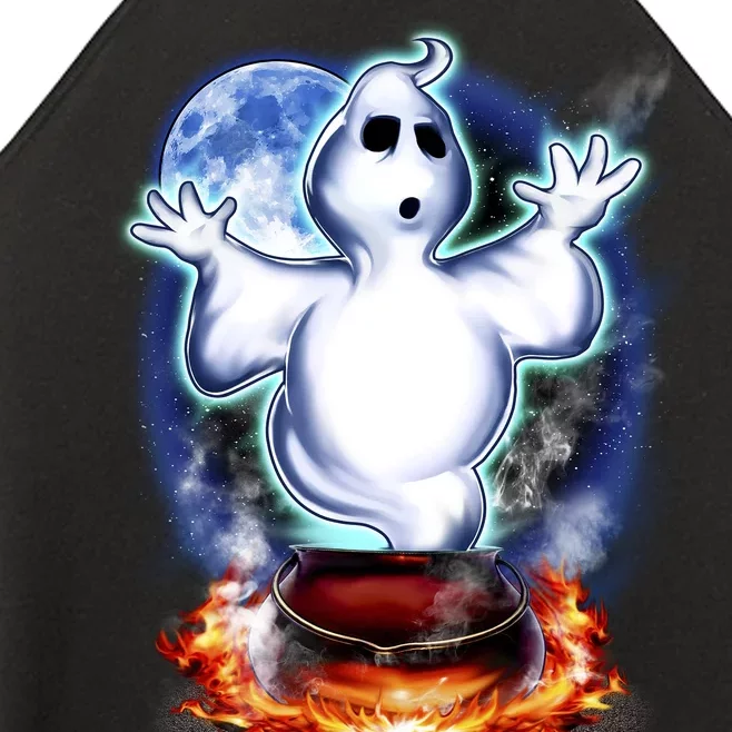 Cute Ghost Halloween Women’s Perfect Tri Rocker Tank