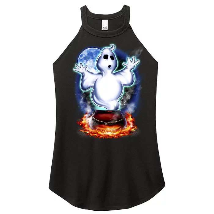 Cute Ghost Halloween Women’s Perfect Tri Rocker Tank