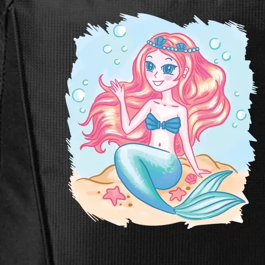 Cute Girl Mermaid City Backpack