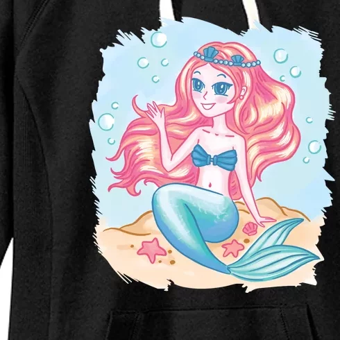 Cute Girl Mermaid Women's Fleece Hoodie