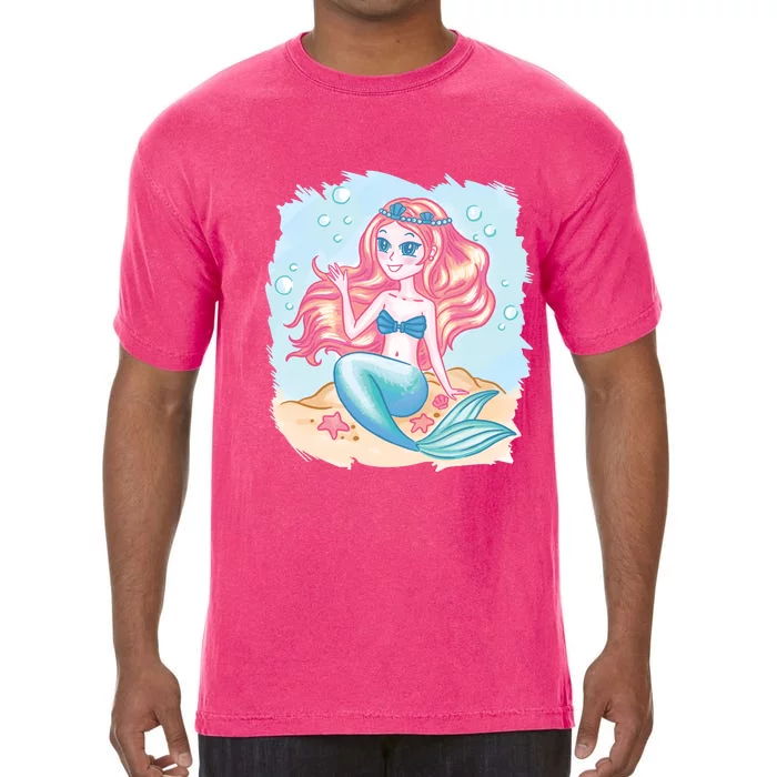 Cute Girl Mermaid Comfort Colors T-Shirt