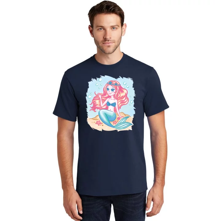 Cute Girl Mermaid Tall T-Shirt