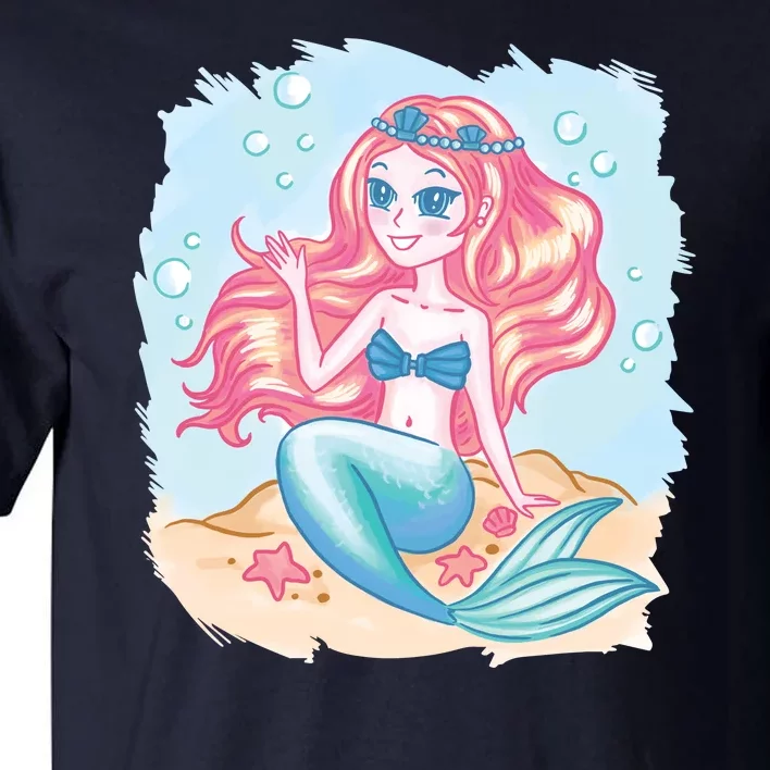 Cute Girl Mermaid Tall T-Shirt