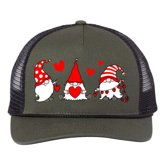 Cute Gnomes Retro Rope Trucker Hat Cap