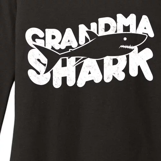 Cute Grandma Shark Womens CVC Long Sleeve Shirt