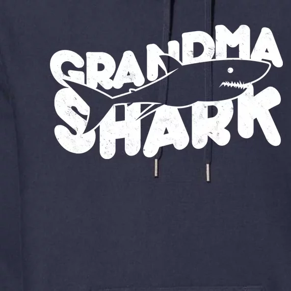 Cute Grandma Shark Premium Hoodie