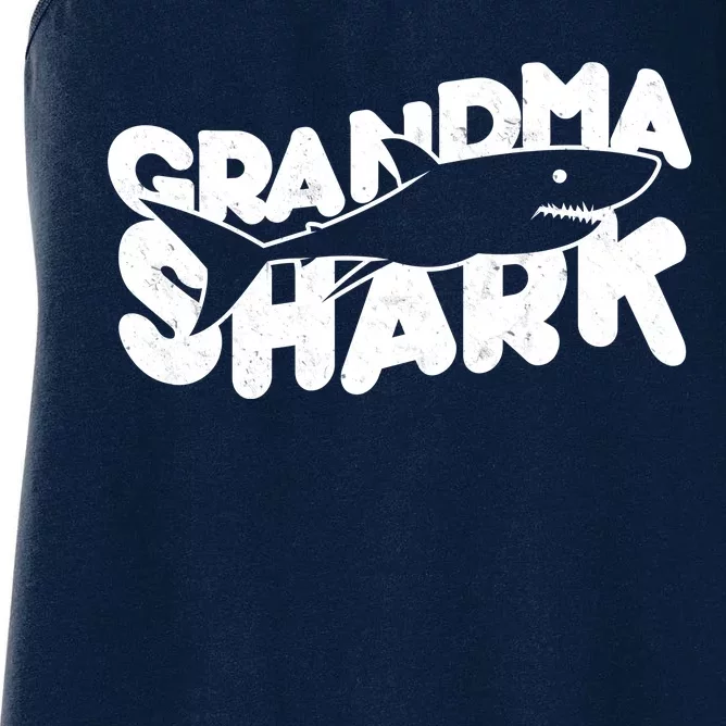 Cute Grandma Shark Women's Racerback Tank