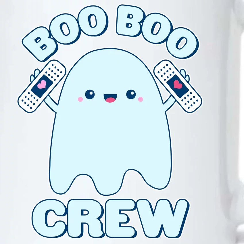 Cute Halloween Boo Boo Crew Band Aid Ghost Black Color Changing Mug