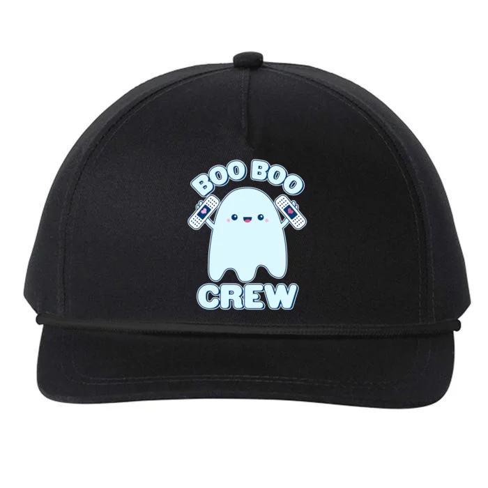 Cute Halloween Boo Boo Crew Band Aid Ghost Snapback Five-Panel Rope Hat