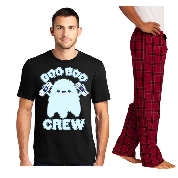 Cute Halloween Boo Boo Crew Band Aid Ghost Pajama Set