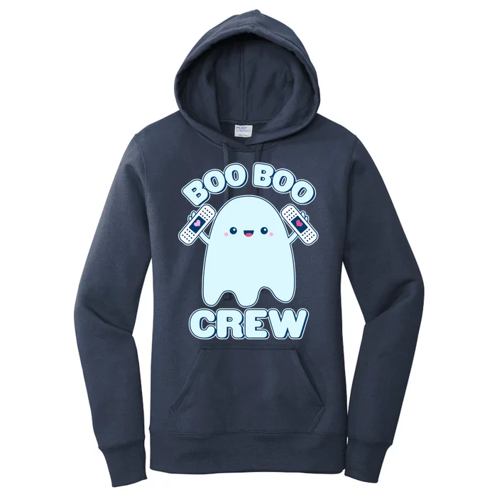 Cute Halloween Boo Boo Crew Band Aid Ghost Women's Pullover Hoodie