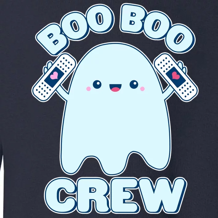 Cute Halloween Boo Boo Crew Band Aid Ghost Toddler Sweatshirt