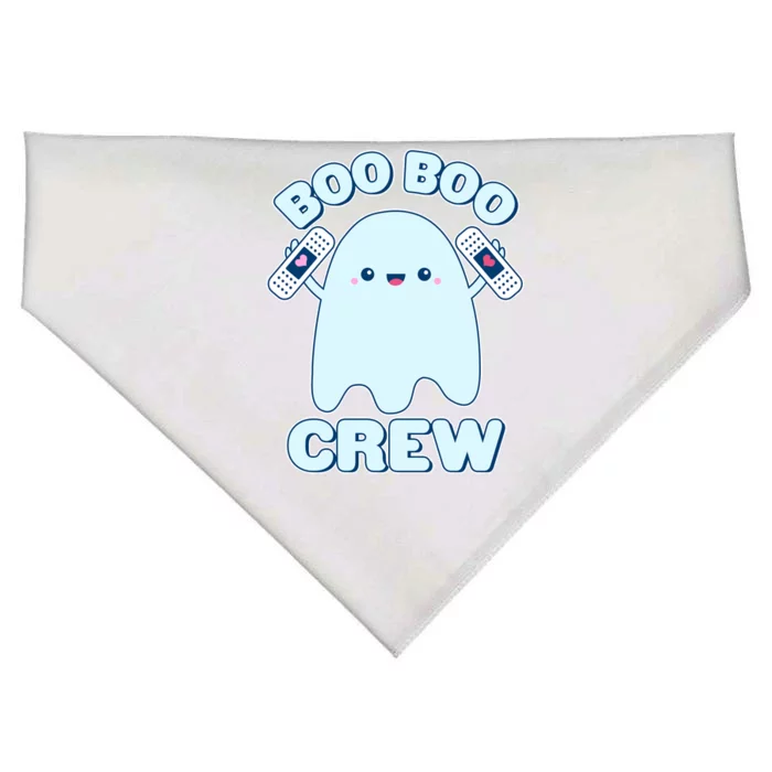 Cute Halloween Boo Boo Crew Band Aid Ghost USA-Made Doggie Bandana